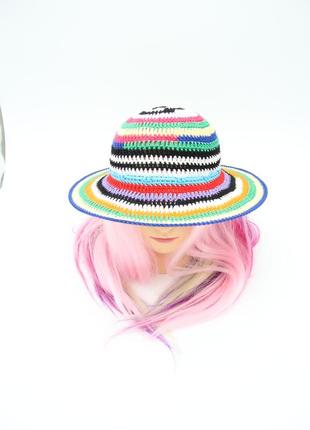 Разноцветная женская летняя шляпа. шляпа из хлопка для пляжа3 фото