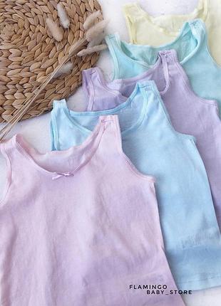 Майка для девочки, бельевая майка 2-3р, майка в садик, майка george