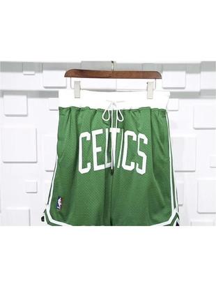 Вышивка шорты "just don" boston celtics retro шорты nba