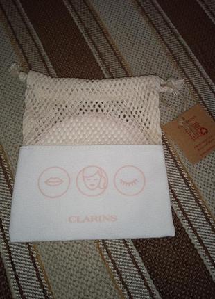Нові багаторазові екодиски для очищення шкіри та зняття макіяжу від clarins/оригінал/3 шт.