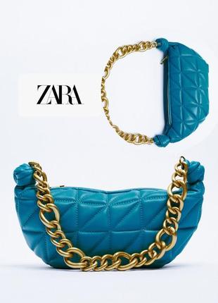 Сумка кожаная zara