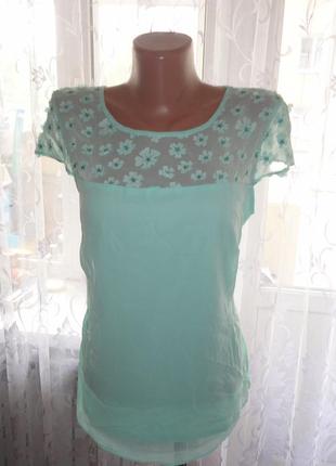 Мятная блуза f&f  (ог 100, дл. 65)
