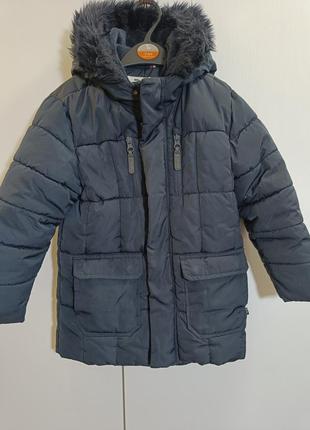 Парка куртка для мальчика зимняя с капюшоном1 фото