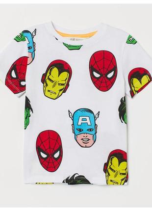 Дитяча футболка marvel h&m для хлопчика 80322