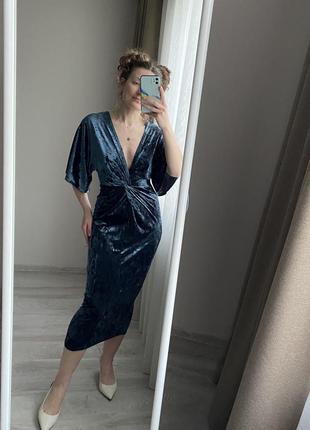 Платье велюр оригинал zara