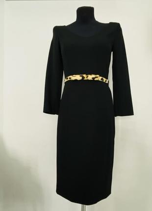 Классическое чёрное платье moschino1 фото