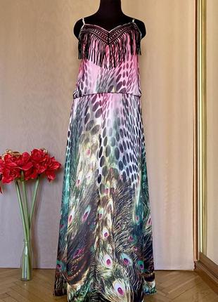 Платье новое длинное красивое в пол сарафан легкое макси размер xl