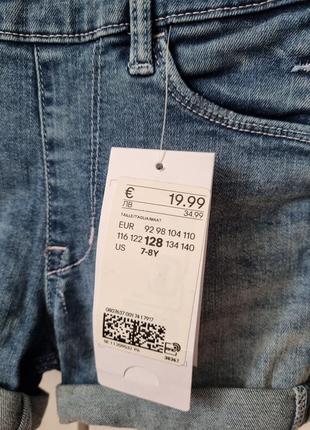 Комбенизон шорты джинсовые 🏷️122,🏷️128, 🏷️1346 фото