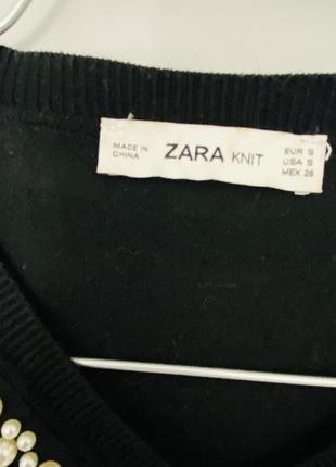 Кардиган кофта с жемчугом zara3 фото