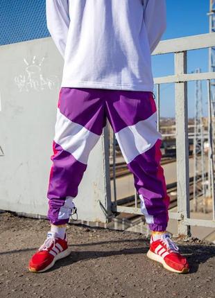 Спортивні штани ogonpushka split фіолетово-рожеві1 фото