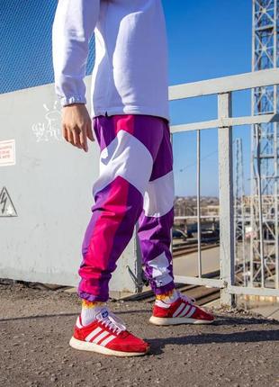 Спортивні штани ogonpushka split фіолетово-рожеві4 фото