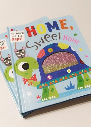 Тактильная книга на английском для детей home, sweet home