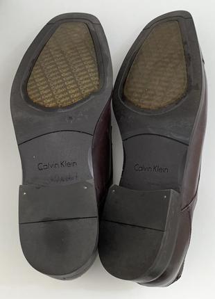 Кожаные туфли calvin klein (eu 44,5) 6