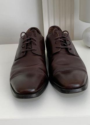 Кожаные туфли calvin klein (eu 44,5) 4