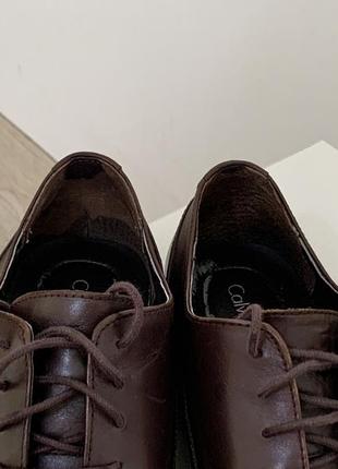 Кожаные туфли calvin klein (eu 44,5) 5