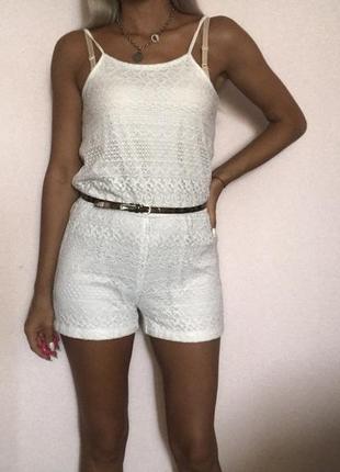 Ромпер мереживний