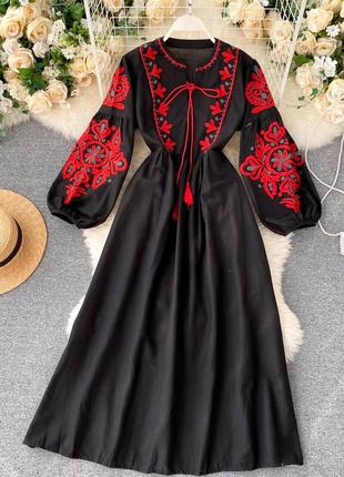 Ідеальне плаття вишиванка під червону помаду2 фото