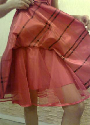 Сукня, (плаття) коктельна, випускна, червона5 фото
