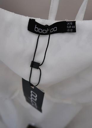 Новое асимметричное белое кружевное платье бюстье с воланами / звездный принт7 фото