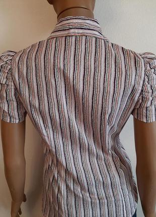 Изысканная стильная женская рубашка sisley, италия, р.xs8 фото