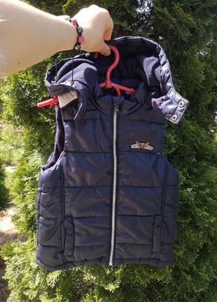 Балонова жилетка lupilu 116 безрукавка на флісі на 4-6 років