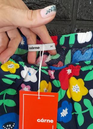 Летняя юбка юбка-миди в цветочный принт6 фото