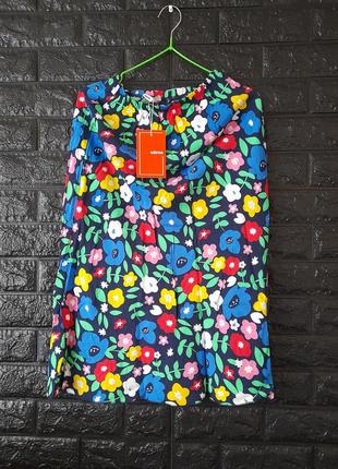 Летняя юбка юбка-миди в цветочный принт4 фото