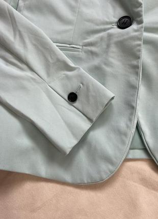 Бірюзовий піджак zara, блейзер , жакет5 фото