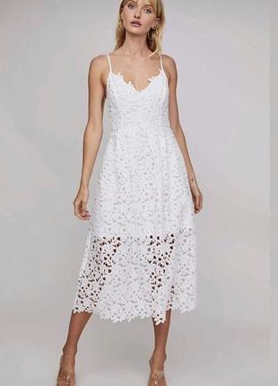 Кружевное платье. размер с-м.