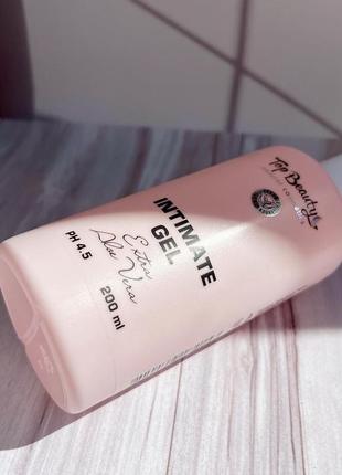 Нежный гель для интимной гигиены с соком алоэ вера и молочной кислотой top beauty