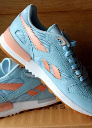 Новые мужские кожаные кроссовки reebok zee blue