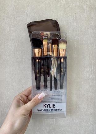 Распродажа! набор кистей для макияжа kylie complexion brush set 5 шт1 фото