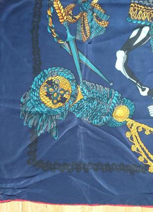 Pierre balmain vintage (korea) шелковый платок4 фото