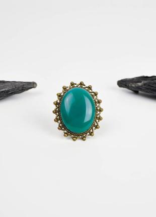 Кольцо с агатом. кольцо агат арт. 77305