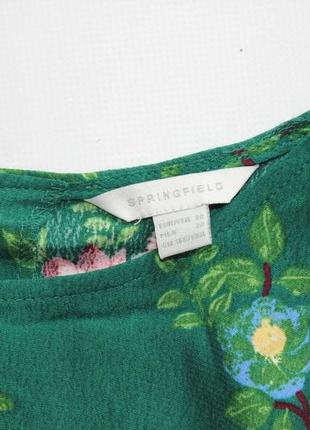 Красивая блуза в цветочный принт с открытыми плечами м 10 384 фото