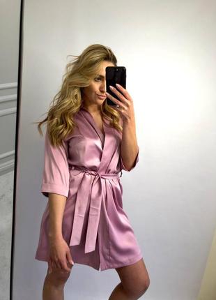 Стильний шовковий халат  🌸