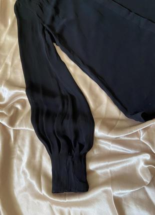 Чорна блуза шовк готика🐈‍⬛🕷️☕️2 фото
