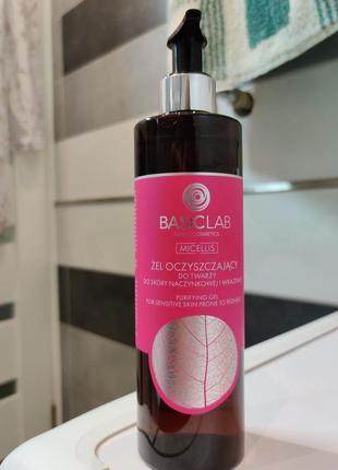 Очищающий гель для капиллярной и чувствительной кожи basiclab dermocosmetics micellis