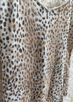 Женская майка бельевой стиль леопард винтаж karen millen англия3 фото