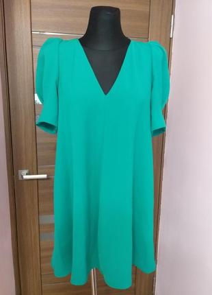 Зеленое платье свободного кроя/zara/s