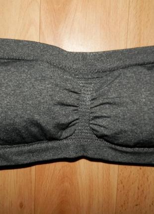 Топ спортивный без бретелей, бандо primark р.xs