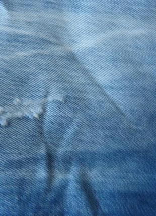 Выбеленные джинсы, декорированы стразами2 фото
