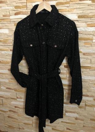 Твидовое черное платье от mohito2 фото