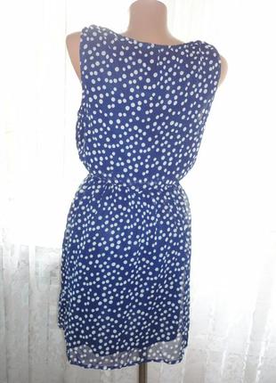 Платье в горошек only р.8 (ог 90, т.54-80, дл. 82)