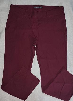 Джегинсы бордо стрейч hs jeans eu 48