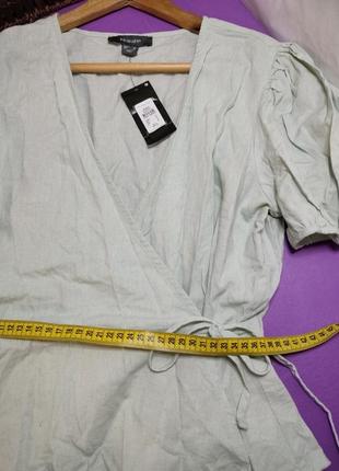 💡⬇️ блуза натуральная на запах ⬇️💡 оформление безопасной оплаты 24 на 7 💡⬇️5 фото