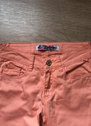 Штани ніжного персикового кольору4 фото