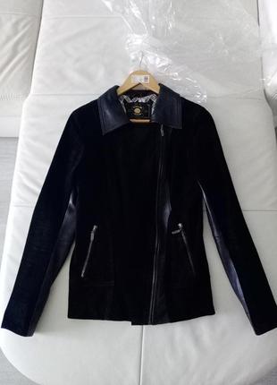 Куртка демисезонная натур. кожа и замша, р.s, m