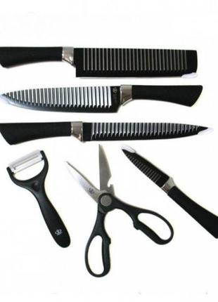 Набор кухонных ножей из стали 6 предметов genuine king6 фото