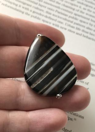 Кулон подвеска из натурального оникса